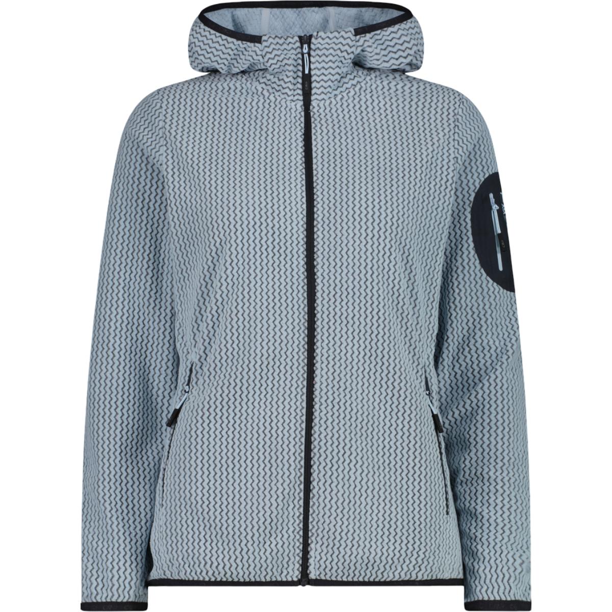 Fleece dama CMP Fix Hood 36H1286 FW 2026-Albastru-XXS