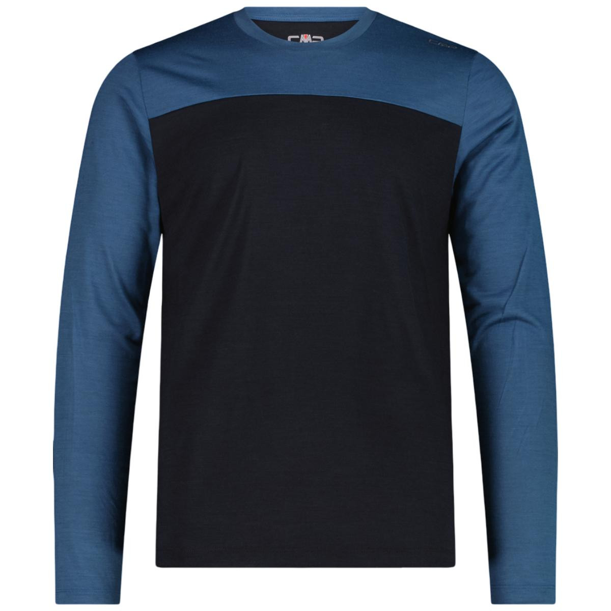 Bluza barbati CMP Merino 36N1897 FW 2026-Antracit/Albastru-M