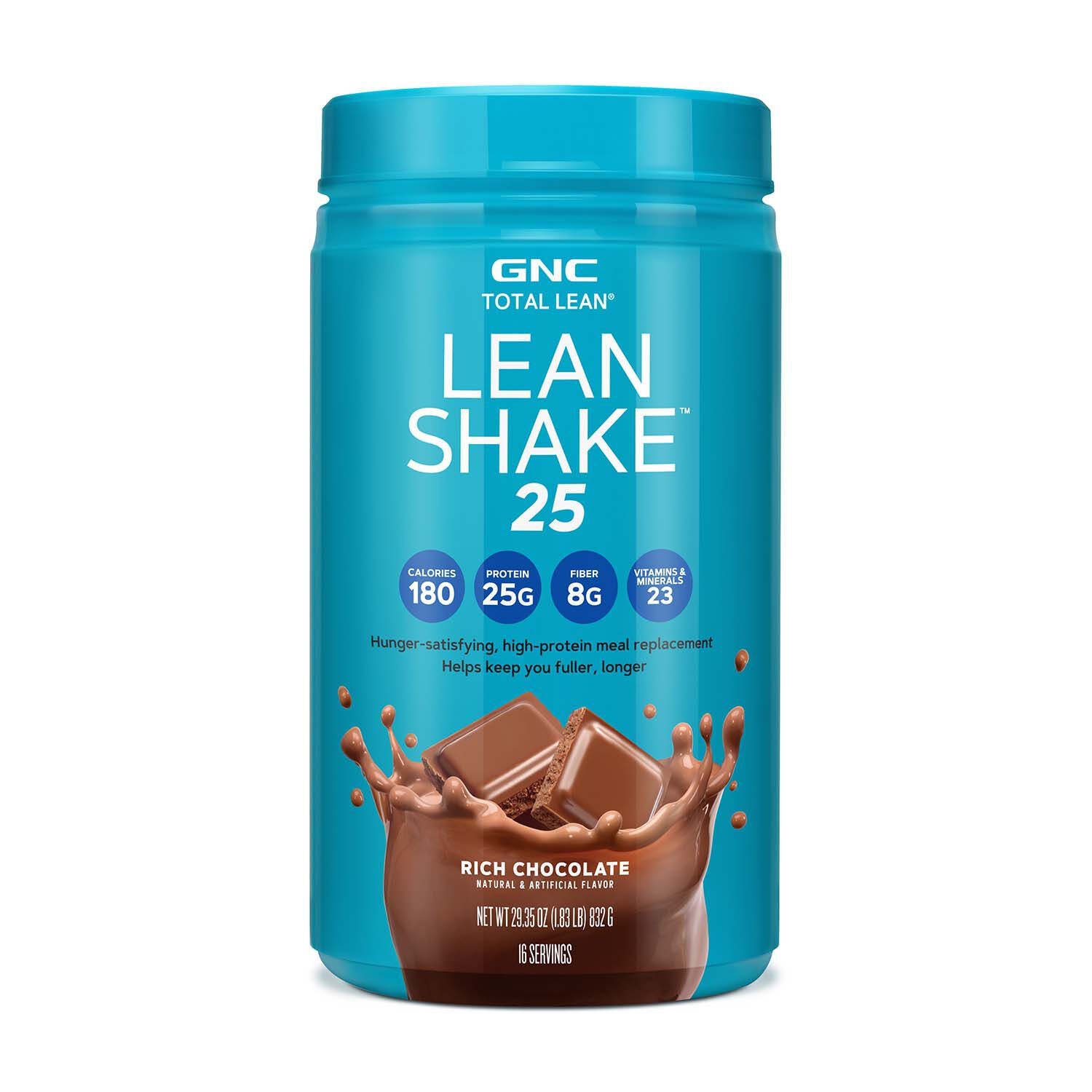 Shake proteic GNC Total Lean Lean Shake 25, Cu Aroma De Ciocolata, 832 G