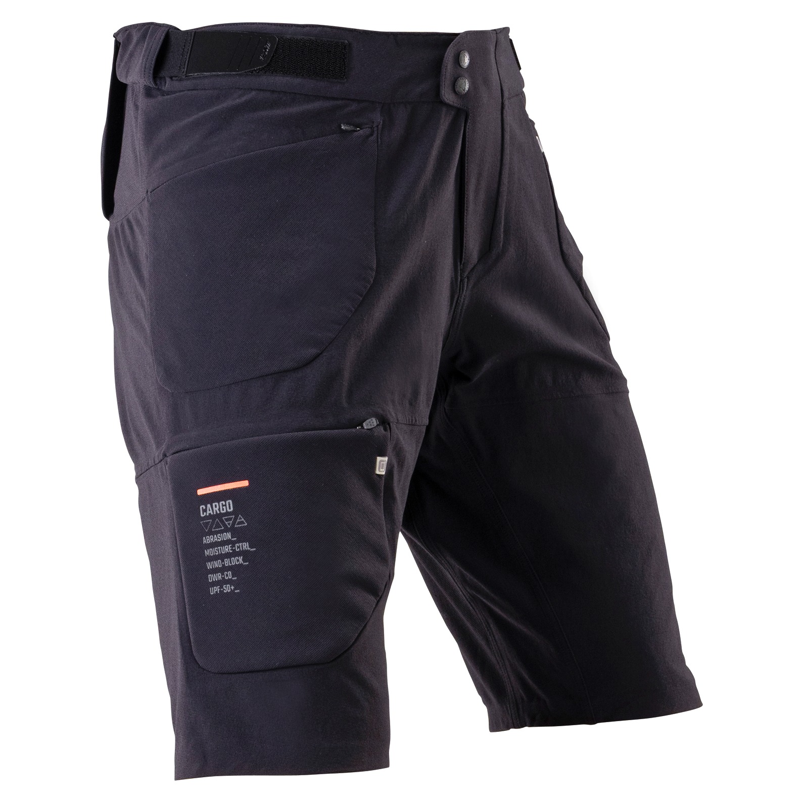 Pantaloni Scurti Leatt Mtb Trail 6.0 Cargo Ghost Black