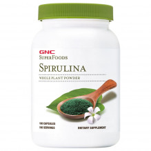 Spirulina GNC SuperFoods 500mg, 100 cps