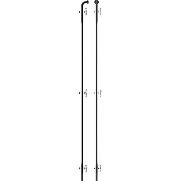 Spita Sapim D-Light Black 2.0-1.65-2.0