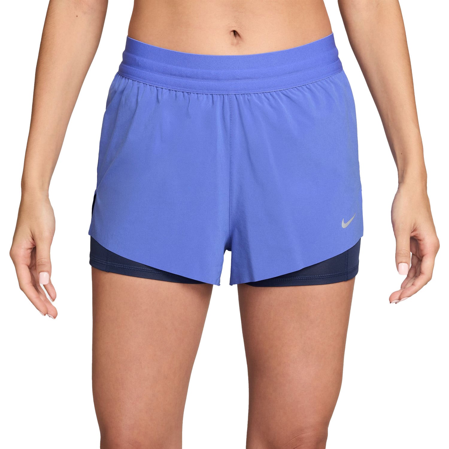 Sort alergare dama Nike Swift 2in1-Mov-M