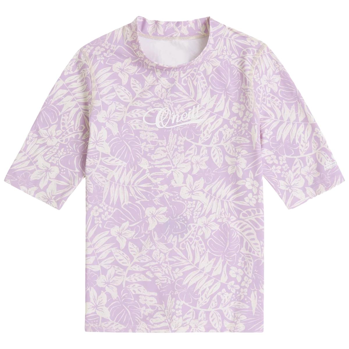 Tricou cu protectie UV copii O'Neill Graphic Skins S/Slv-Lila/Alb-6