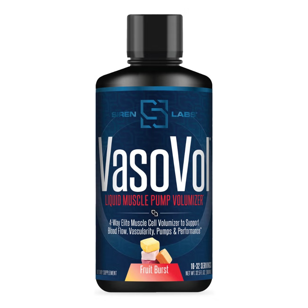 Formula pentru cresterea masei musculare cu aroma de fruit burst Sirenlabs Vaso Vol Fruit Burst Flavor, 960 ml