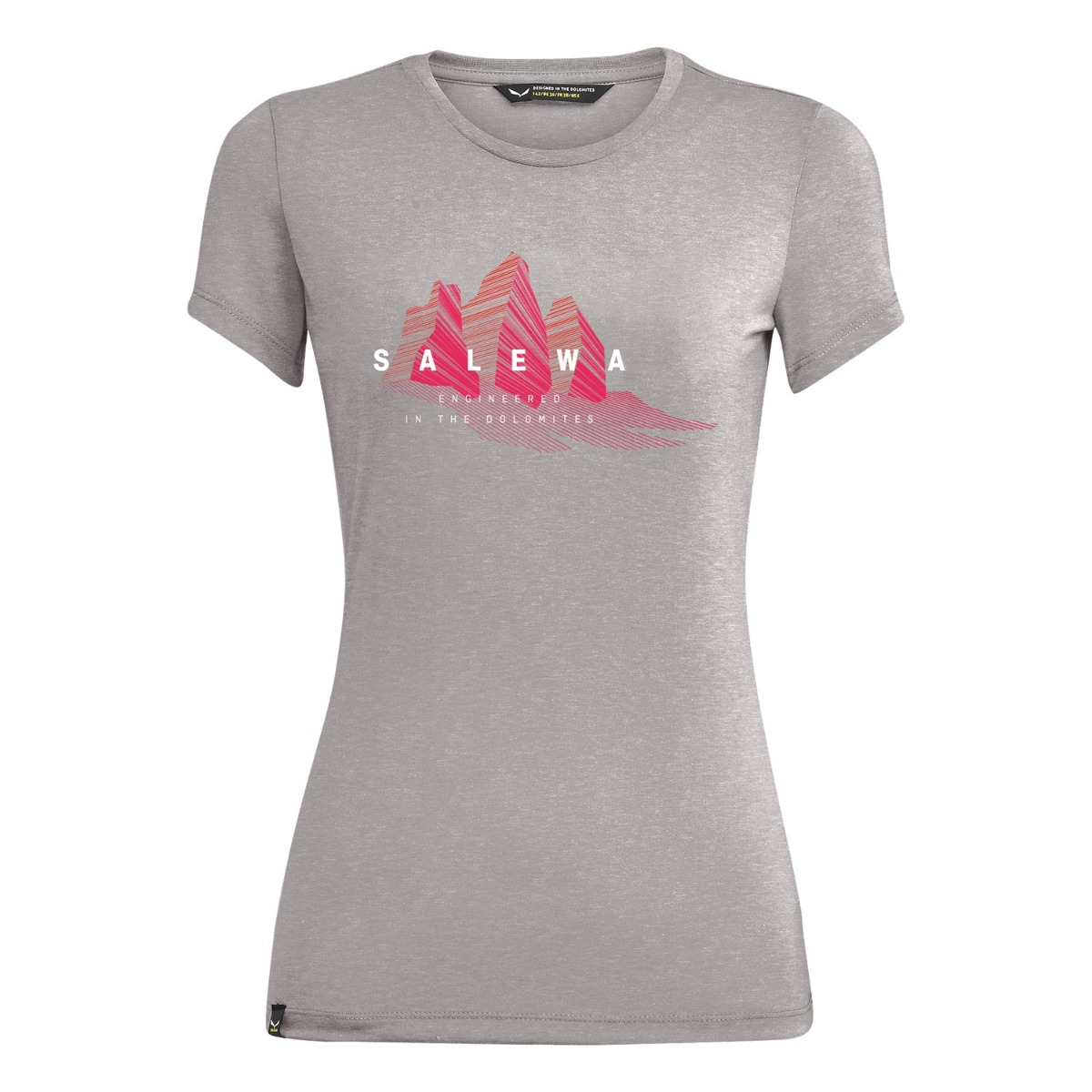 Tricou dama Salewa Lines Graphic Dry-Gri-40/34