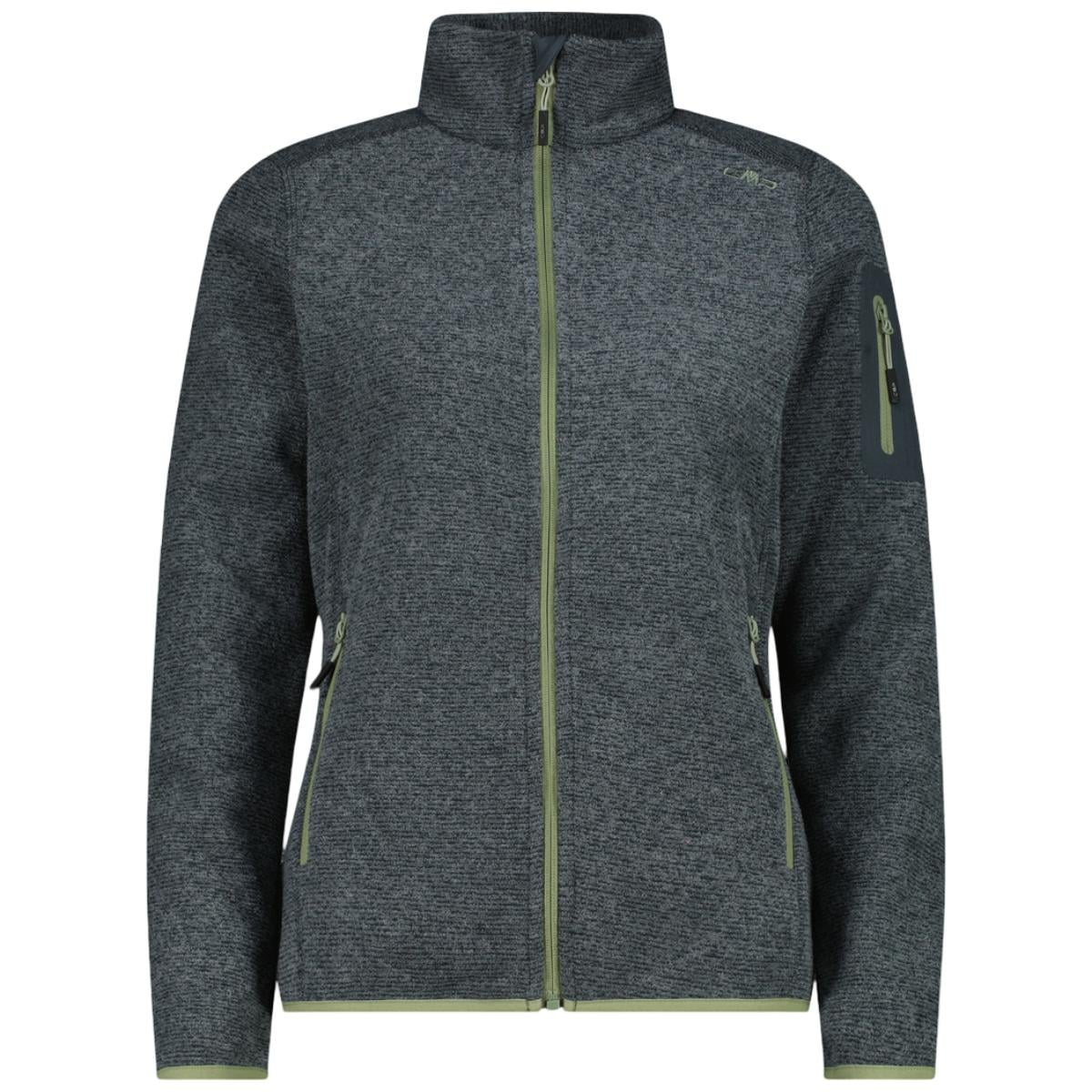 Fleece dama CMP Mèlange Knit-Tech 3H14746A FW 2026