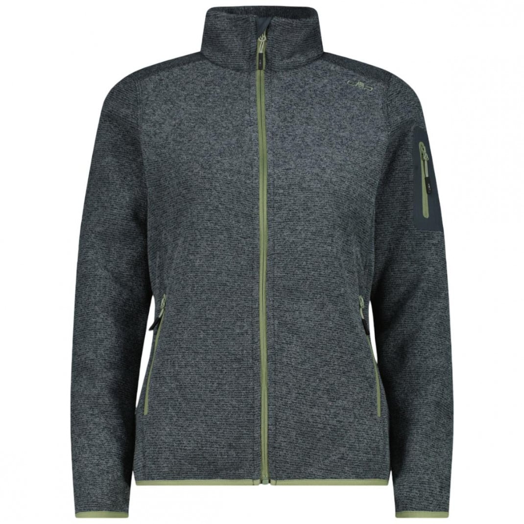 Fleece dama CMP Mèlange Knit-Tech 3H14746A FW 2026