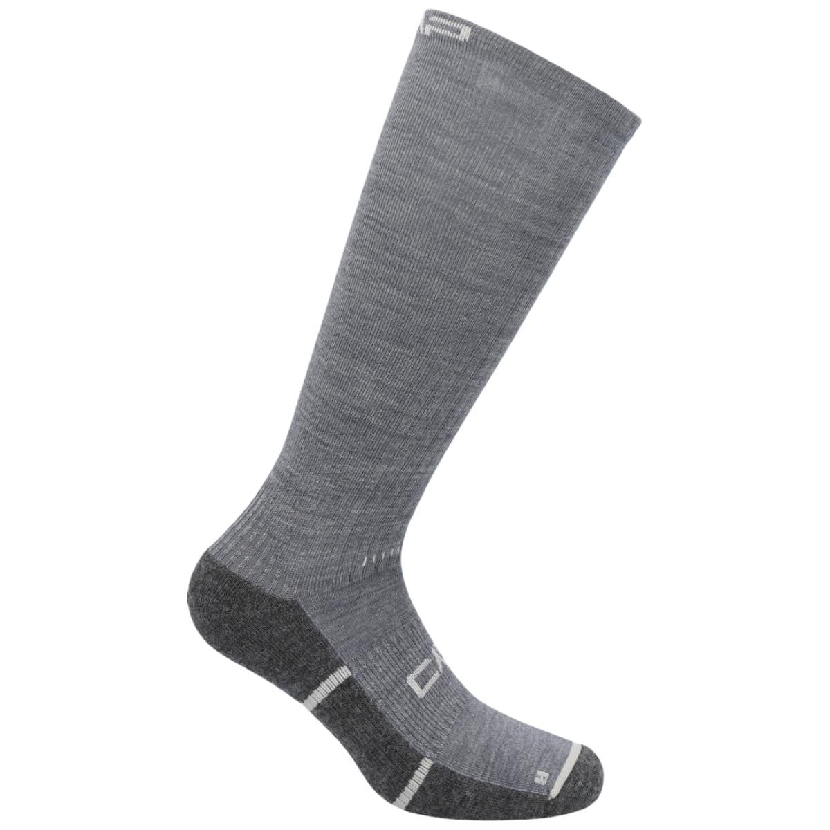 Sosete trekking dama CMP Merinos Long FW 2026-Gri-36-38