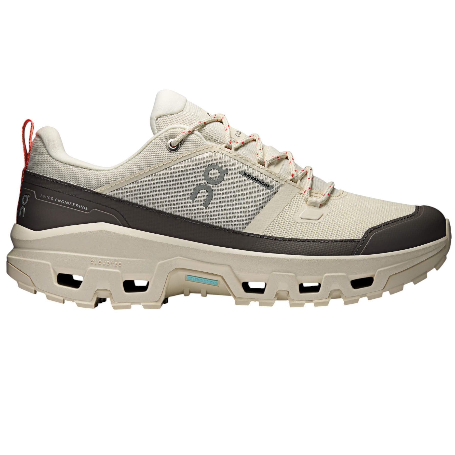 Pantofi trekking barbati On Cloudrock Low Waterproof FW 2025-Bej/Maro-45