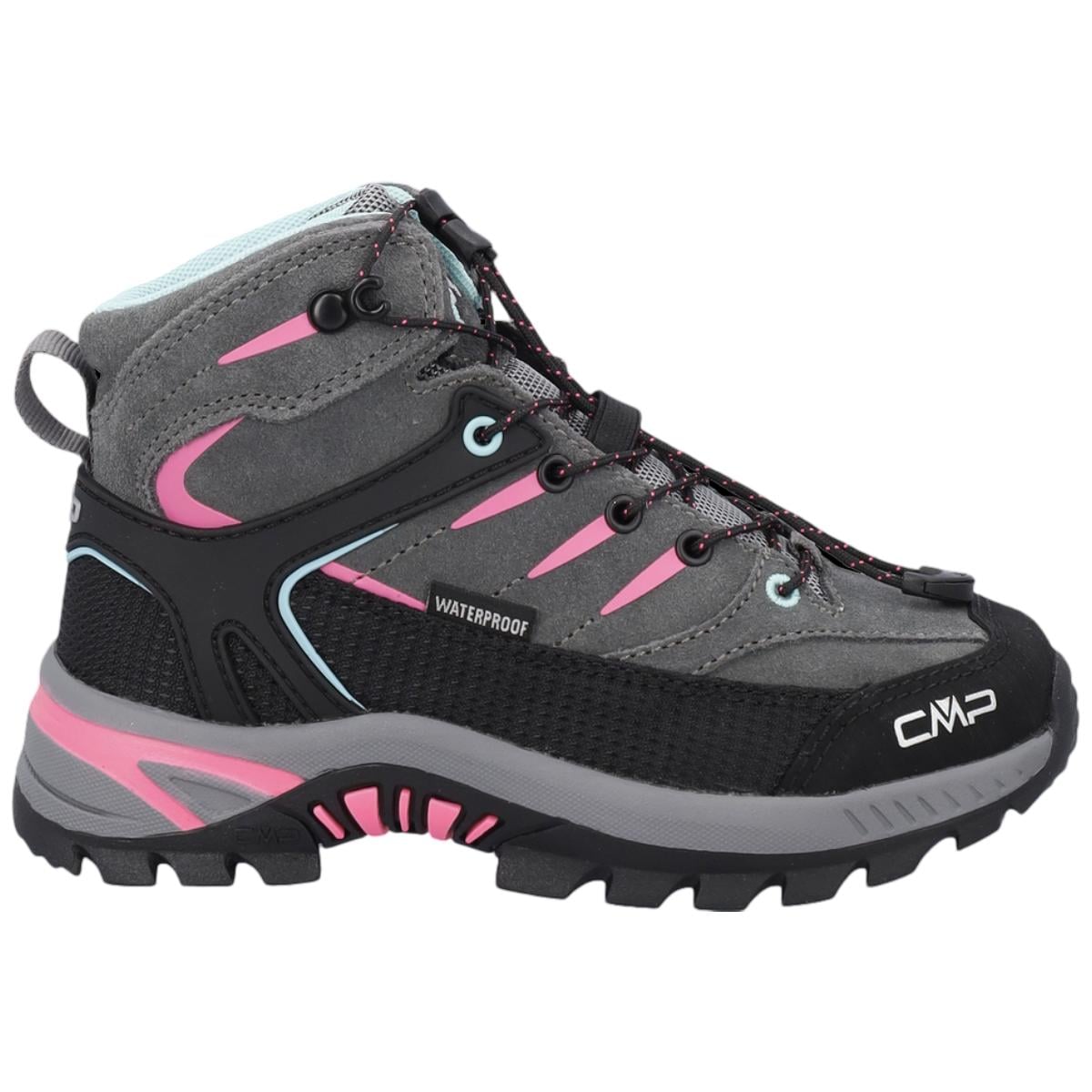 Bocanci trekking copii CMP Rigel 2.0 Mid WP FW 2026-Gri/Roz-33