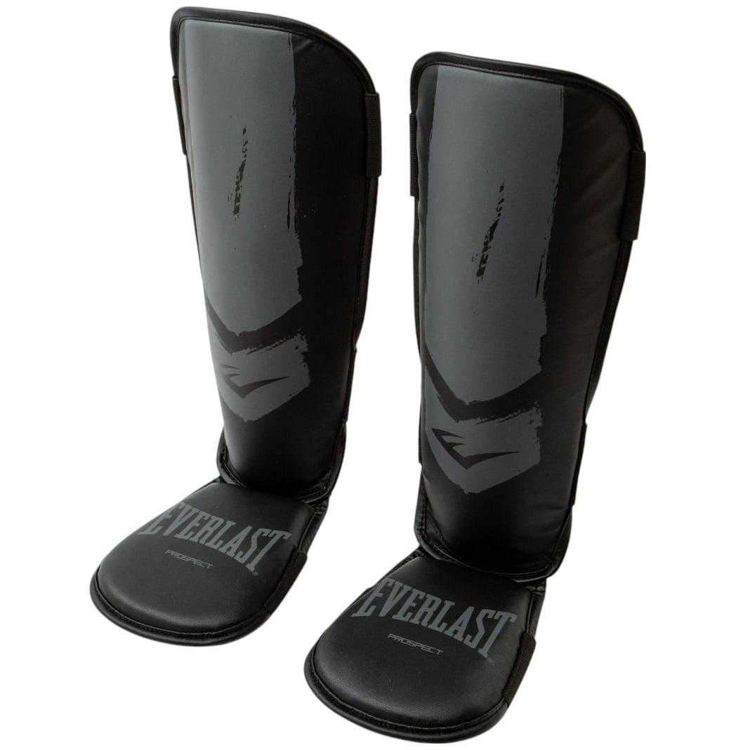 Tibiere MMA Everlast Prospect-Negru/Gri-S/M