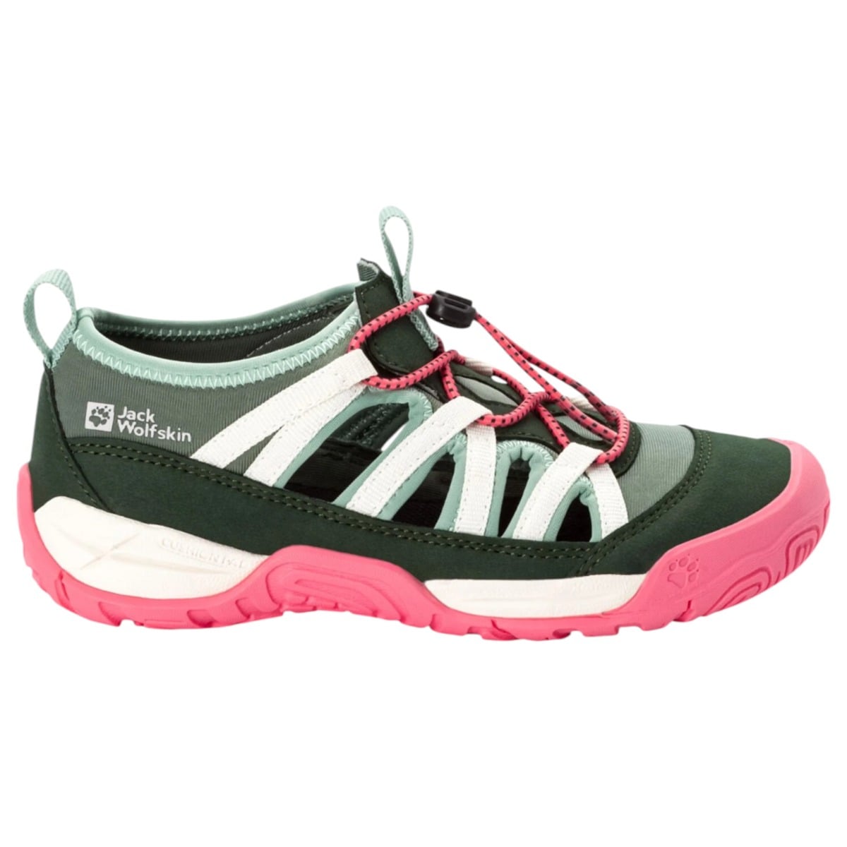 Sandale copii Jack Wolfskin Levente SS 2025-Roz/Verde/Negru-30