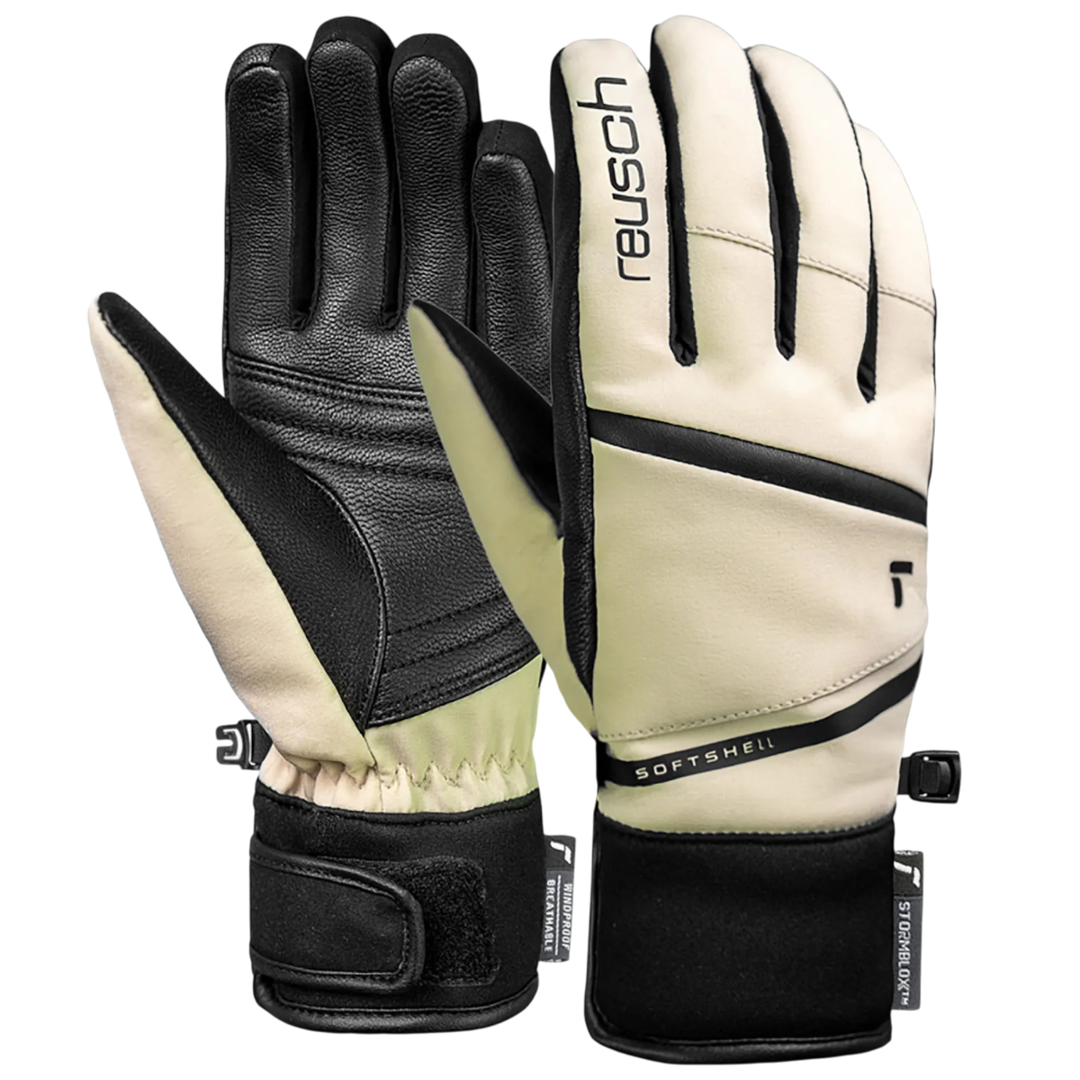 Manusi schi dama Reusch Tessa Stormbloxx-Alb/Negru-8