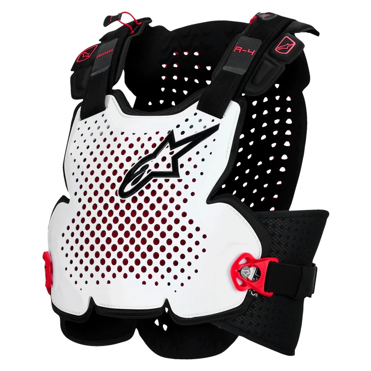 Protectie Alpinestars A-4 Plasma Chest Protector Negru/Rosu/Alb