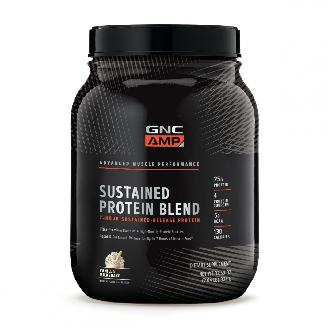 Proteina Blend GNC Amestec Proteic cu Aroma de Milkshake de Vanilie 924 g