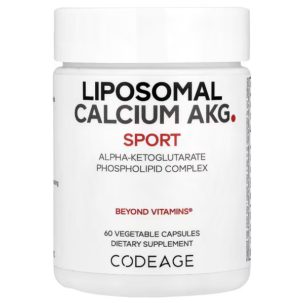 Calciu Alfa-ketoglutarat pentru Energie Celulara si Longevitate Codeage Liposomal Calcium Akg 60 Cps