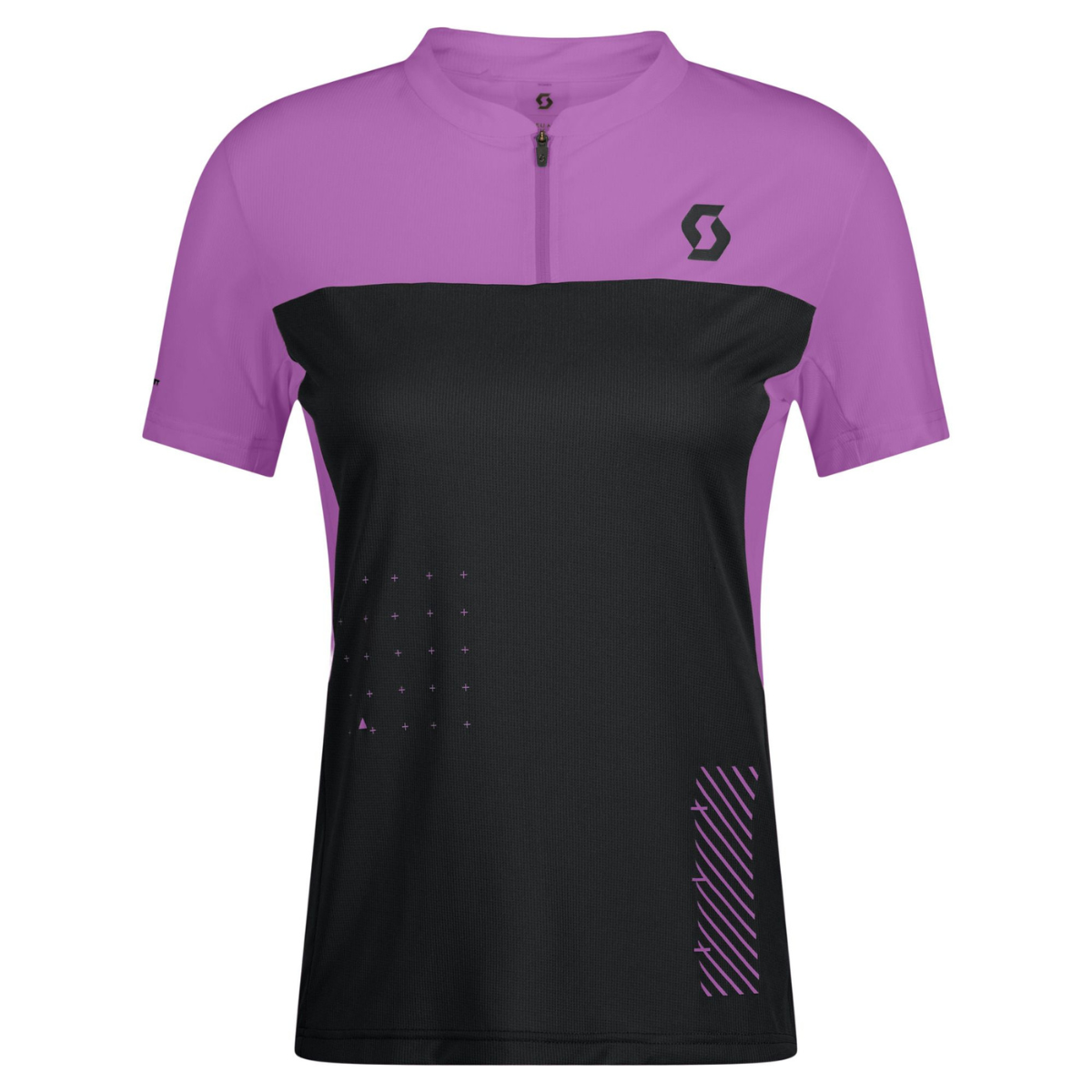 Tricou ciclism dama Scott Trail Vertic 2025-Negru/Mov-XS