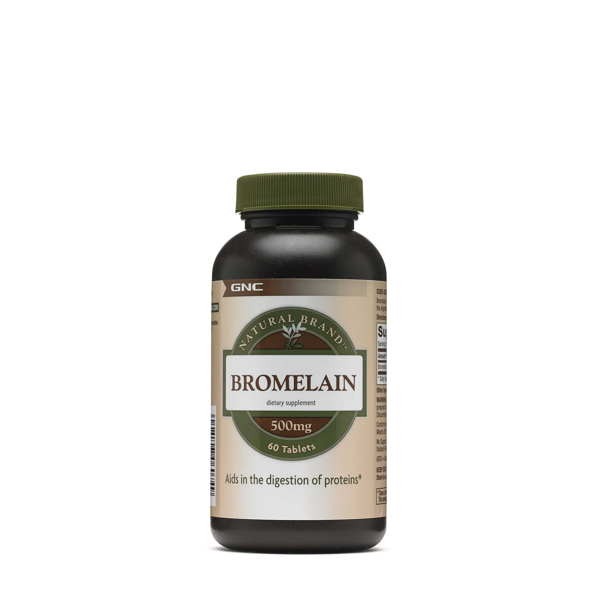 Bromelaina GNC Natural Brand Bromelain 500mg, 60 Tb