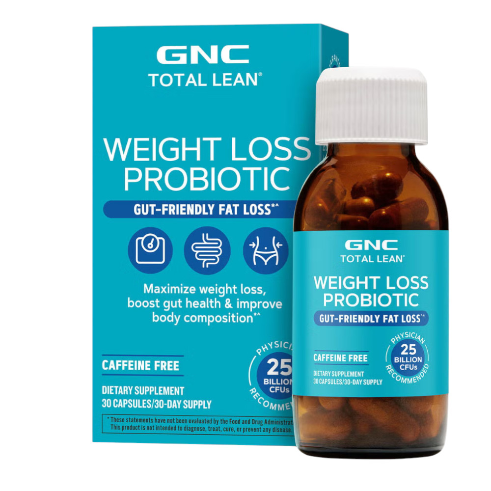 GNC Total Lean Weight Loss Probiotic, Probiotic LAB4 Studiat Clinic, 25 Miliarde UFC Culturi Vii pentru Controlul Greutatii, 30 cps