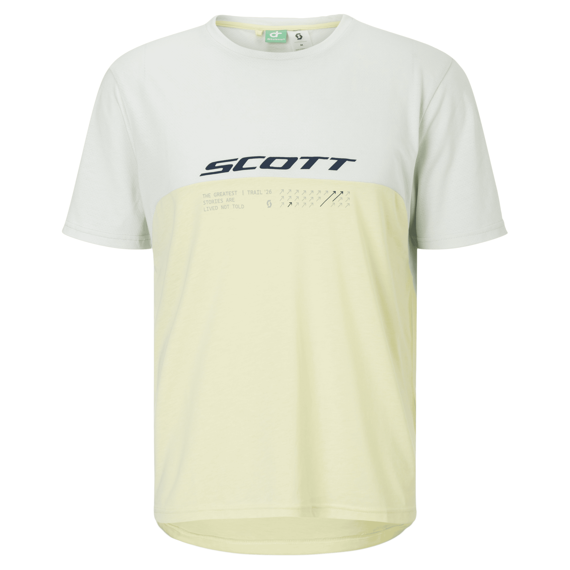 Tricou ciclism barbati Scot Vertic DRI 2026-Alb/Galben-S