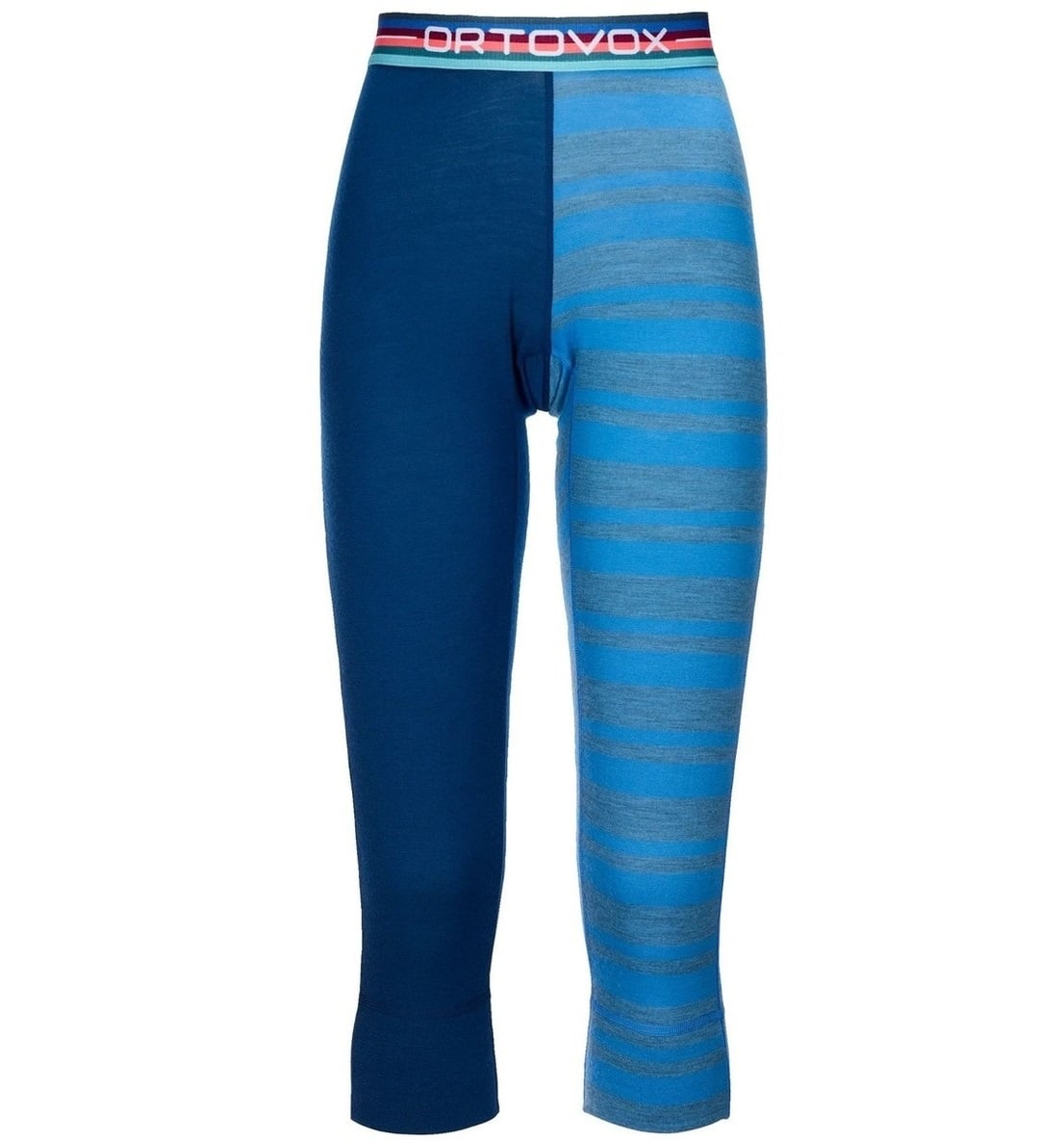 Pantaloni de corp 3/4 dama Ortovox 185 Merino Rock'N'Wool-Albastru-XS