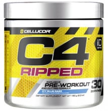 Supliment alimentar Cellucor Ripped Pre-Workout cu aroma de Icy Blue Razz, 180 g