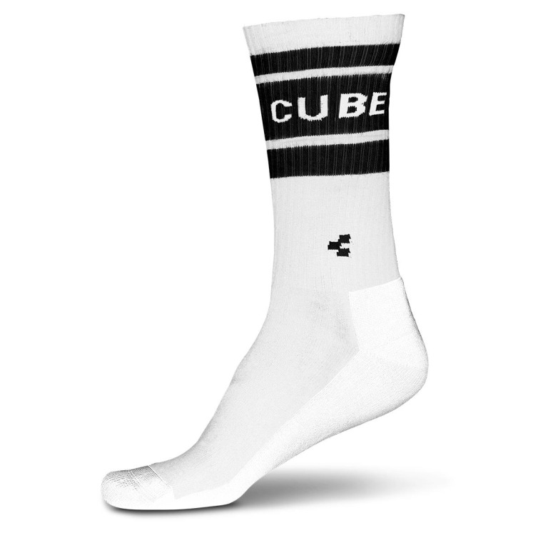 Sosete Cube Socks After Race High Cut Alb Negru