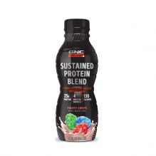 Shake proteic GNC AMP Sustained Protein Blend 414 ml- Aroma Cereale/Fructe