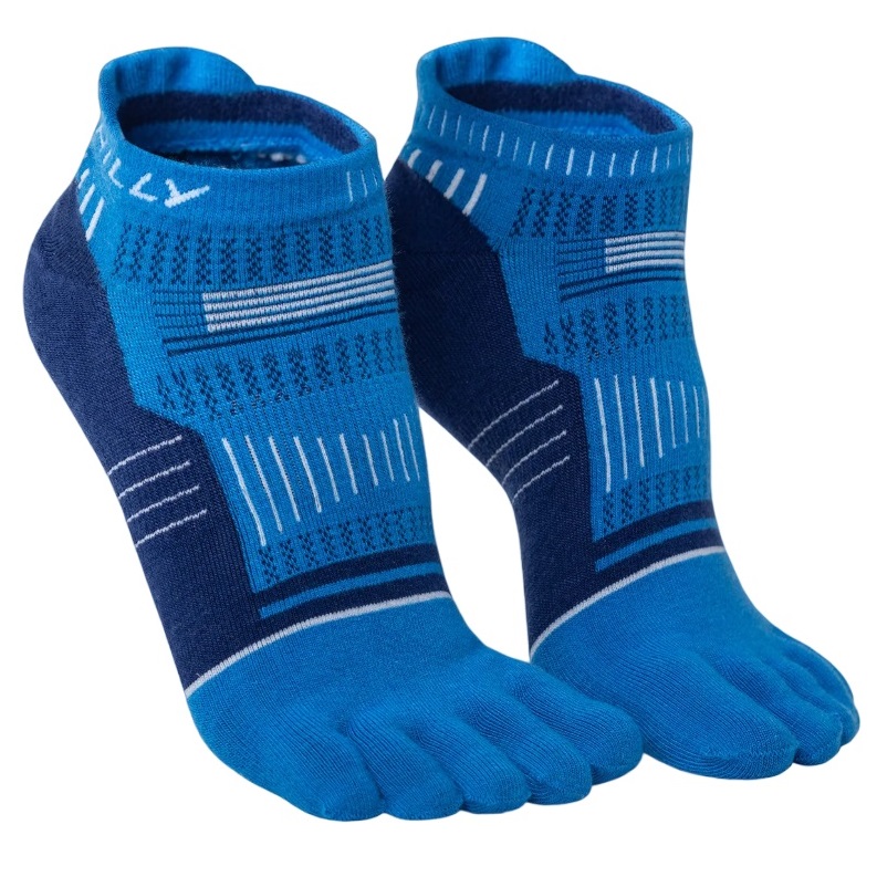 Sosete alergare Hilly Toes Minimum Cushioning Socklet-Albastru-S