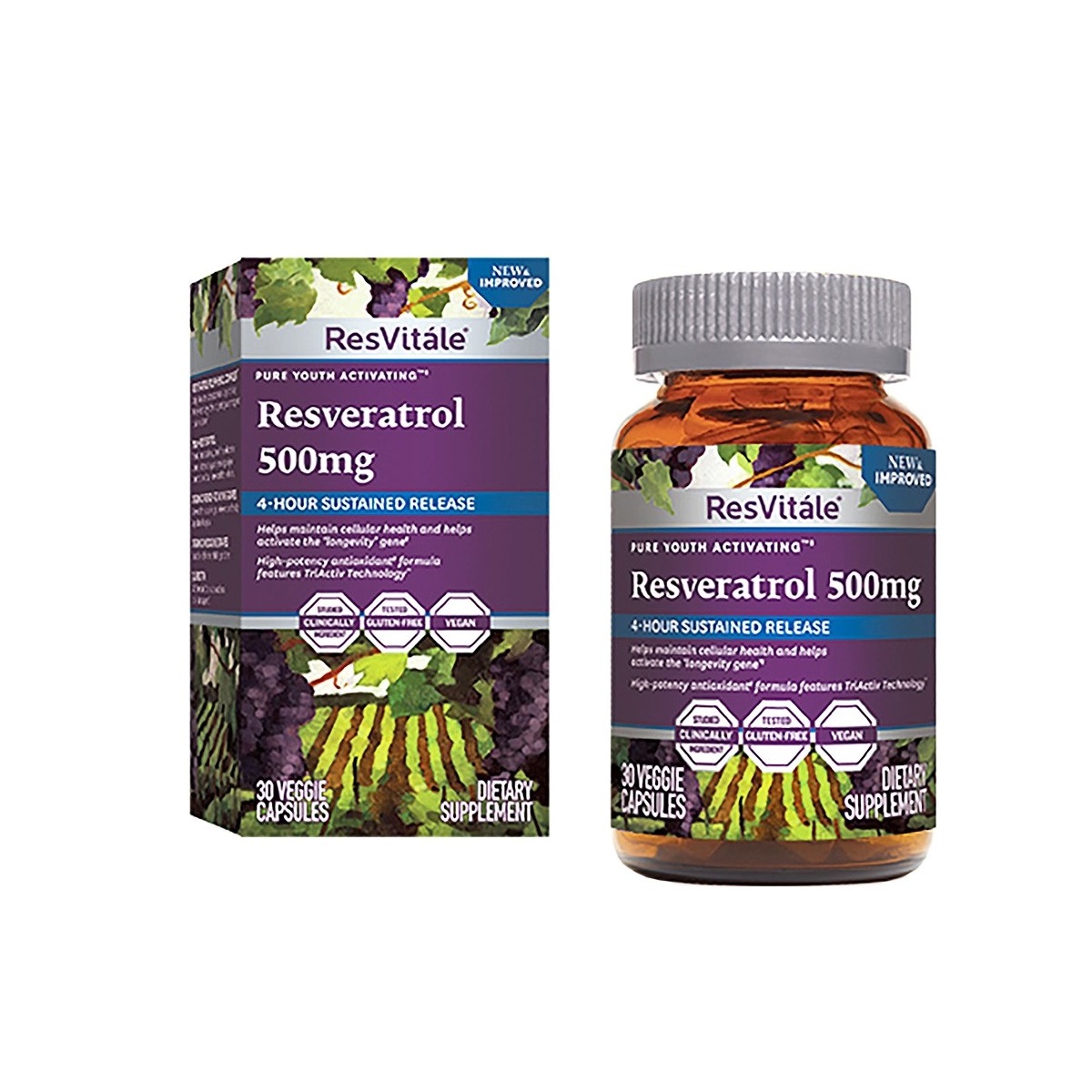 Supliment alimentar ResVitale Resveratrol 500 mg 30 CPS