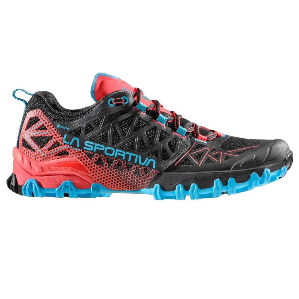 Pantofi alergare trail dama La Sportiva Bushido II GTX 2024-Negru/Rosu-37 1/2