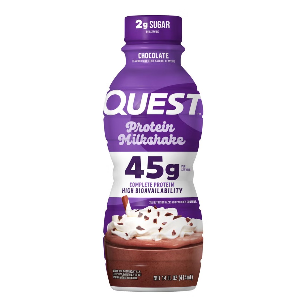 Milkshake proteic cu aroma de ciocolata Quest Protein Milkshake Rtd, 414 ml