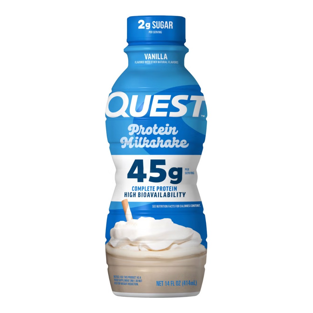 Milkshake proteic cu aroma de vanilie Quest Protein Milkshake Rtd, 414 ml