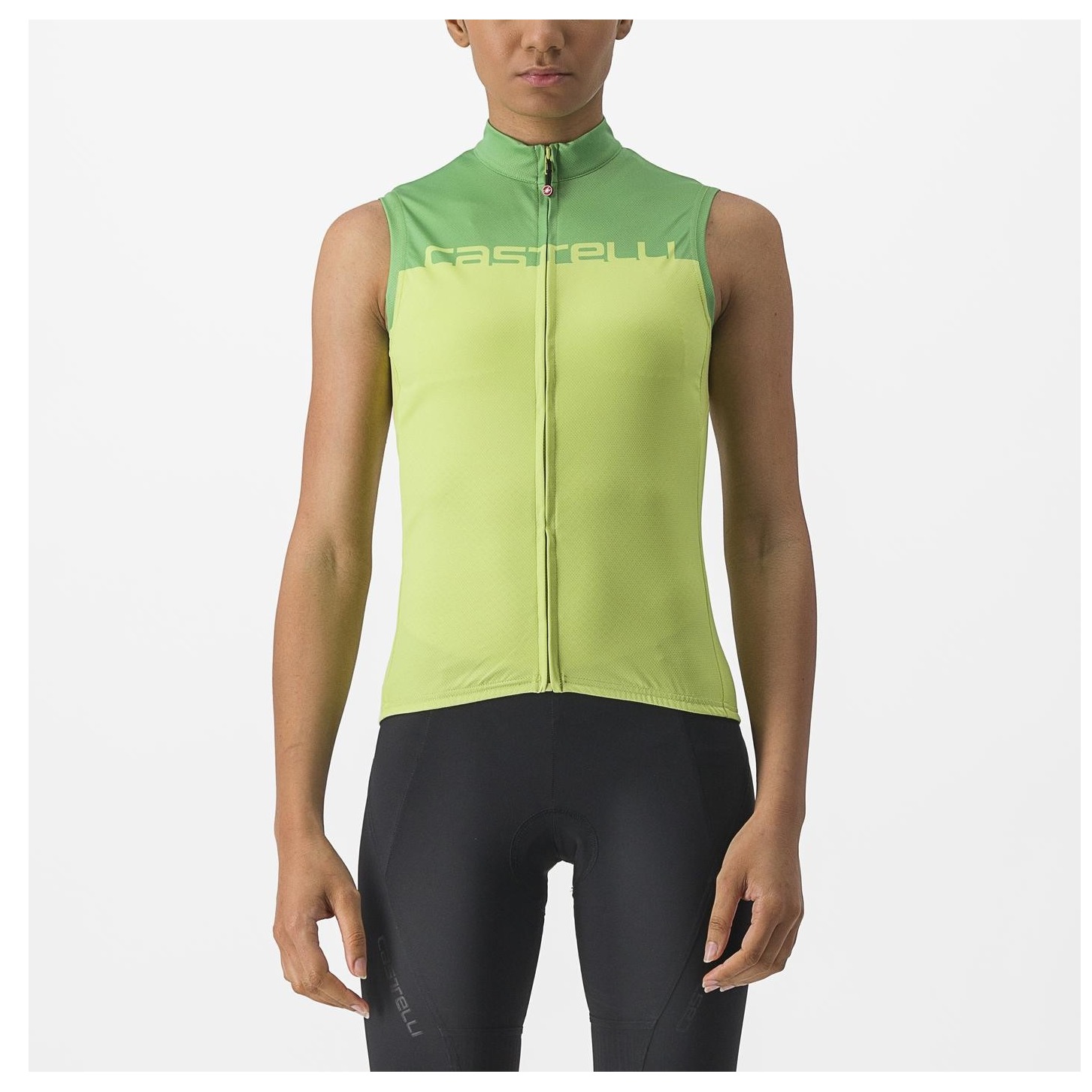 Tricou Fara Maneci Castelli Velocissima Sl De Dama Lime/Verde