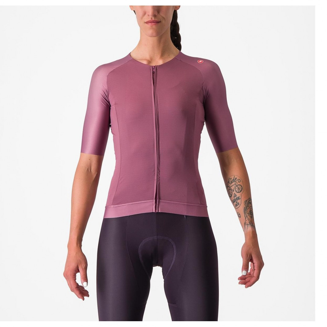 Tricou Cu Maneca Scurta Castelli Aero Pro 7.0 W De Dama Mov