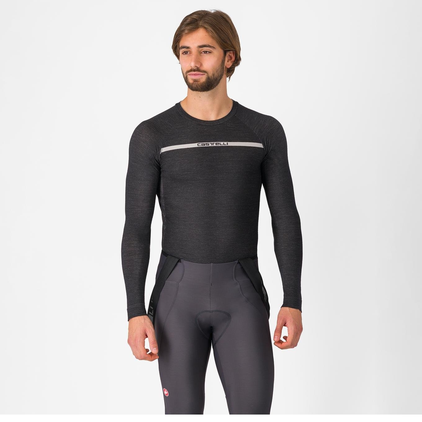Bluza De Corp Castelli Merino Seamless Negru