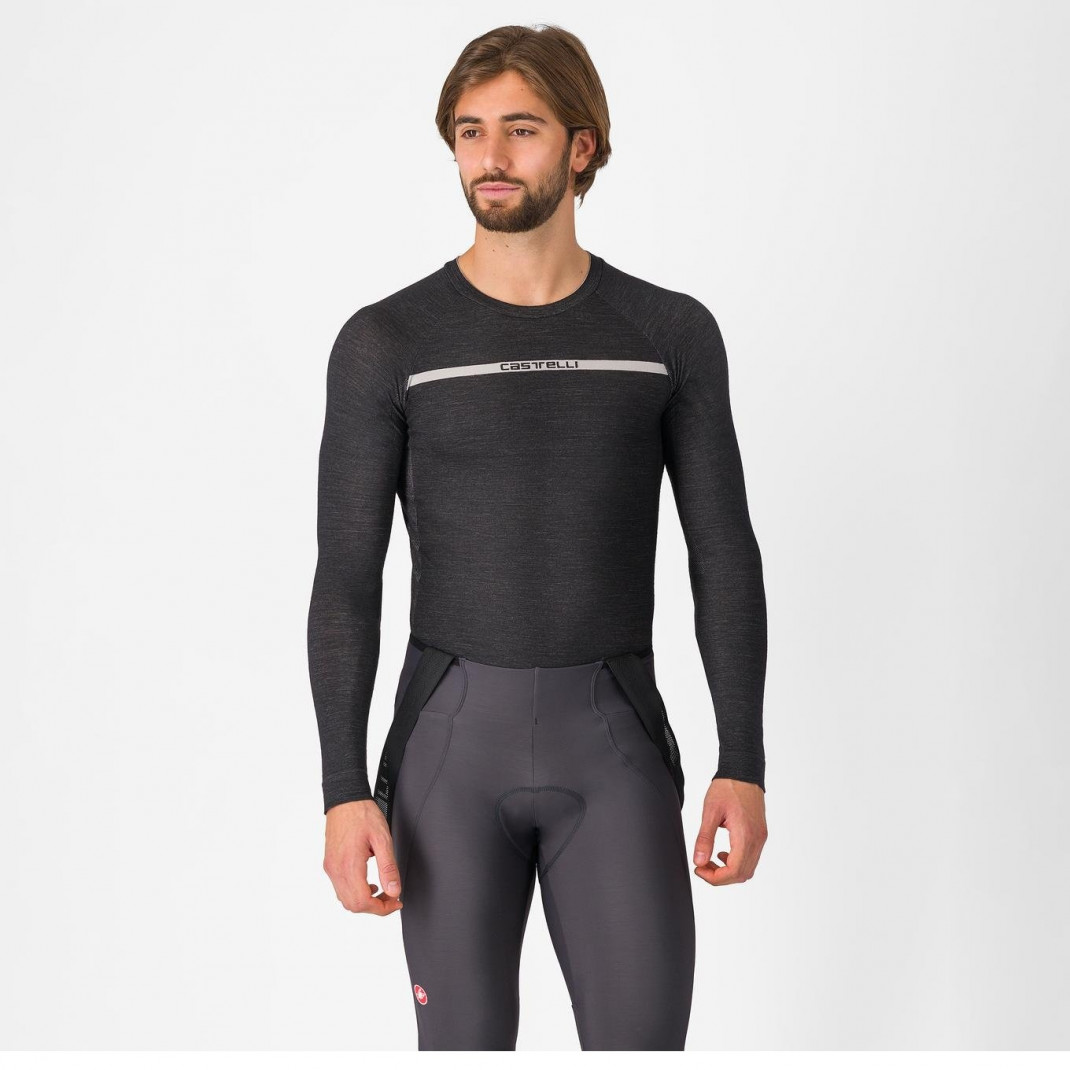 Bluza De Corp Castelli Merino Seamless Negru