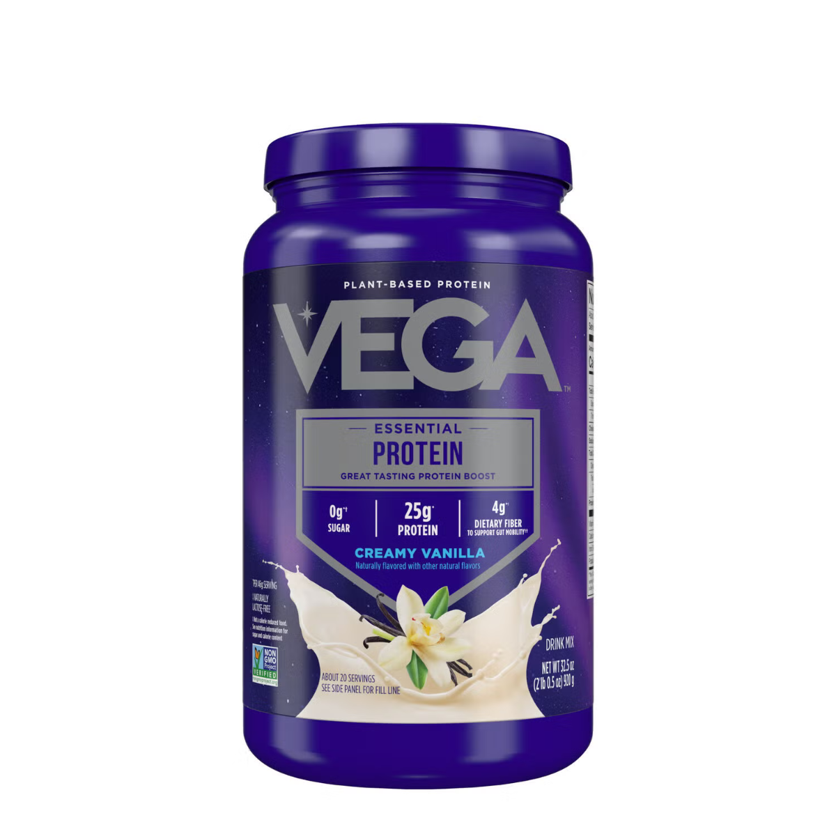 Pudra Proteica Vegetala cu Aroma Naturala de Vanilie Vegaoriginal 920 G