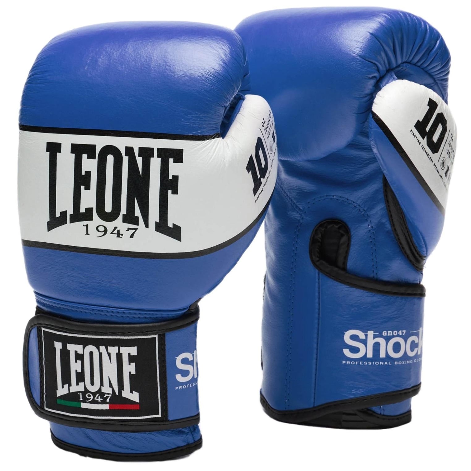 Manusi box Leone Shock-Albastru/Alb-10 oz