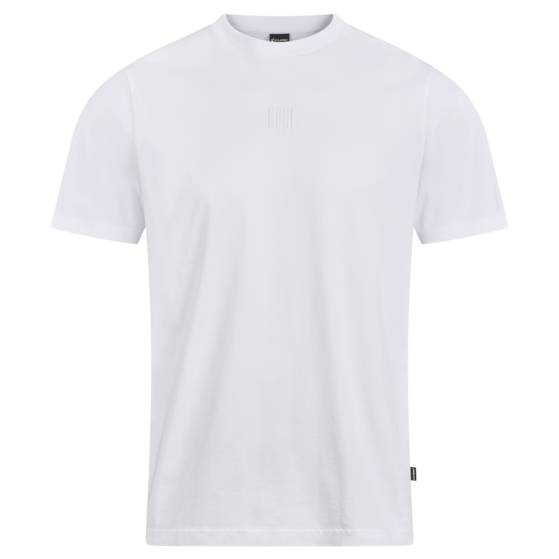 Tricou Cube Organic T-Shirt Embossed Gty Fit White