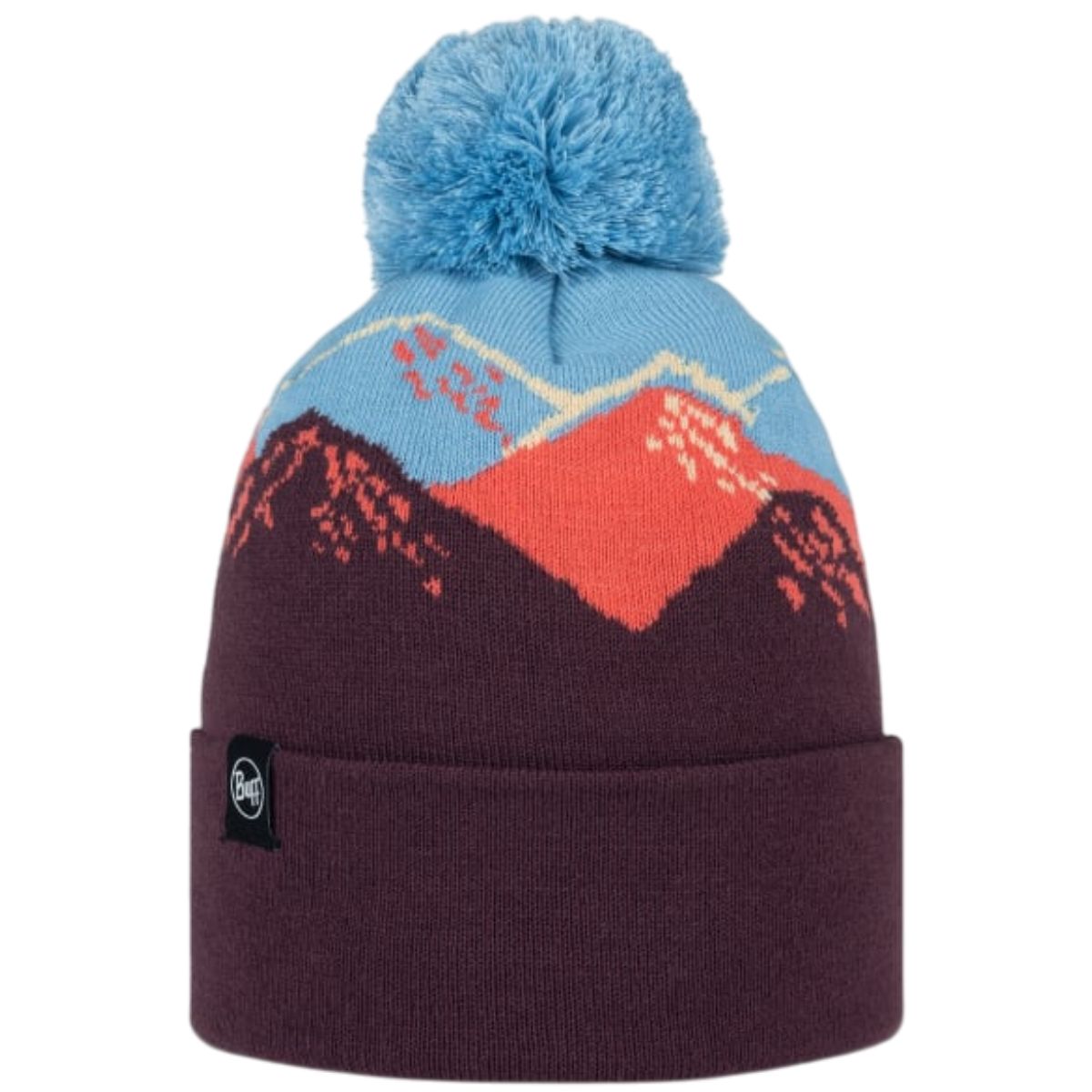 Caciula Buff Knitted Tatik-Burgundy