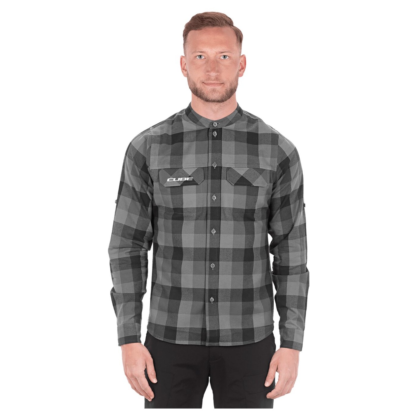 Tricou Cube Work Shirt L/S Grey Check