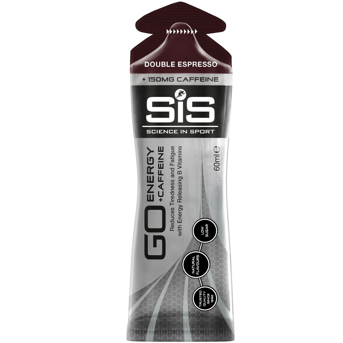 Gel energizant cu cafeina SiS Go Energy DoubleEspresso, 60ml