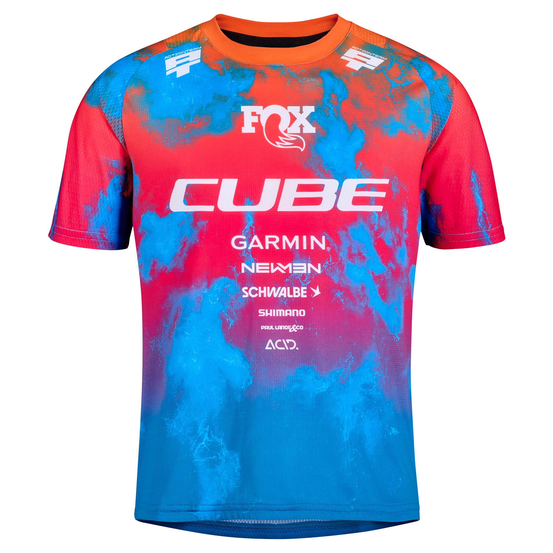 Tricou Cube Mtb Jersey Rookie X Actionteam S/S Black/Blue