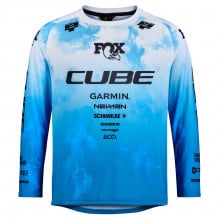 Tricou Cube Mtb Jersey Rookie X Actionteam L/S Blue/White