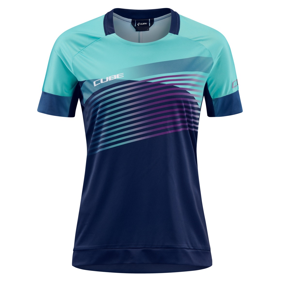 Tricou Cube Teamline Ws Round Neck Jersey S/S Blue Mint