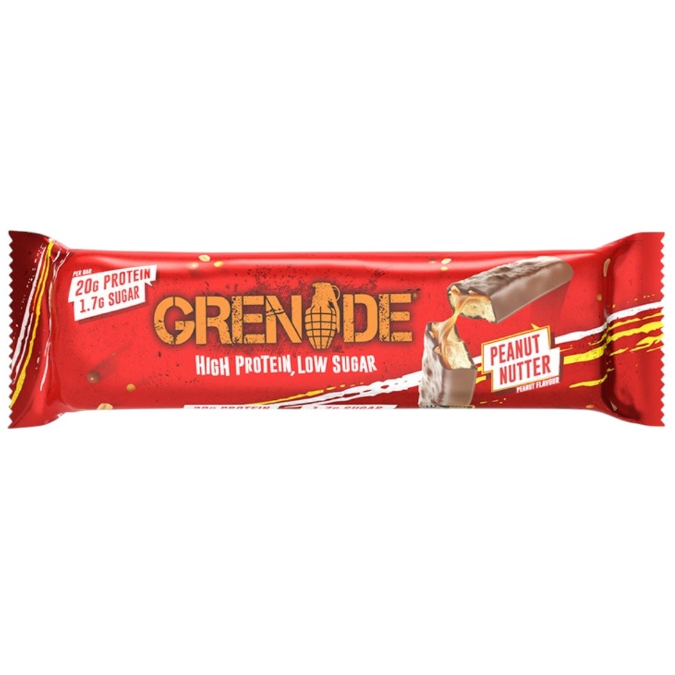 Baton proteic Grenade High Protein Aroma de Unt de arahide, 60g