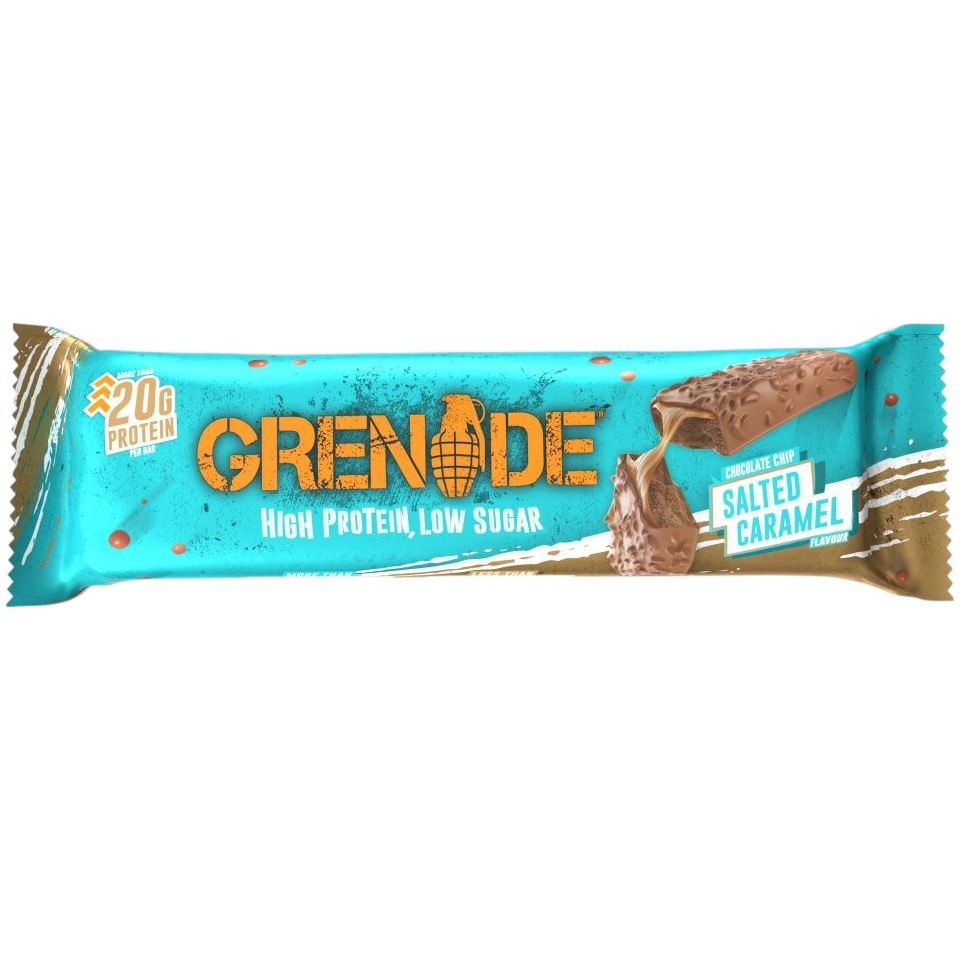Baton proteic Grenade High Protein Aroma de Caramel sarat, 60g