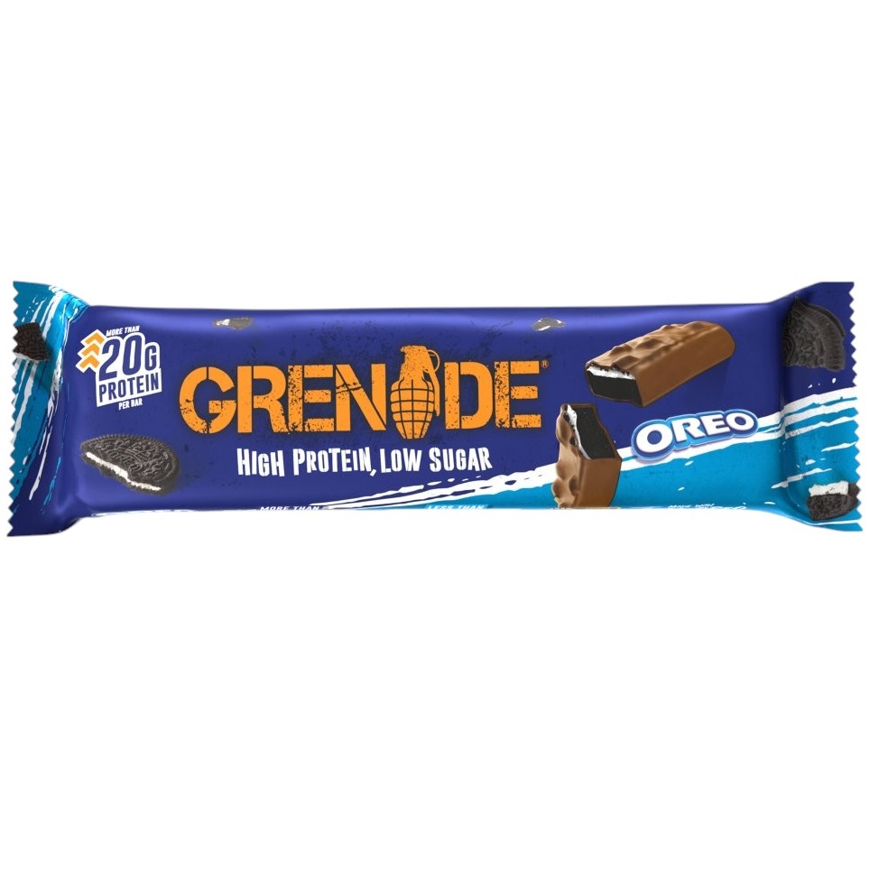 Baton proteic Grenade High Protein Aroma de Biscuiti Oreo, 60g